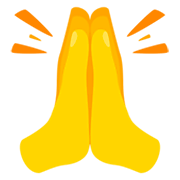 Émoji 🙏 Mains En Prière sur Messenger 1.0.