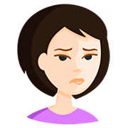 Emoji 🙎🏻 Persona Imbronciata: Carnagione Chiara su Messenger 1.0.
