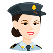 👮🏻 Emoji Agente De Policía: Tono De Piel Claro en Messenger 1.0.