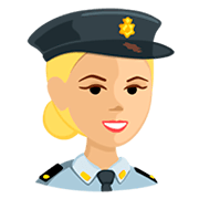 Polizist(in): mittelhelle Hautfarbe Messenger 1.0.