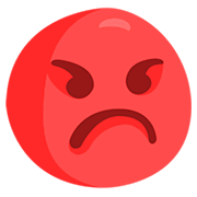 Emoji 😡 Broncio su Messenger 1.0.