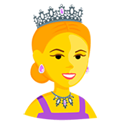 Emoji 👸 Principessa su Messenger 1.0.