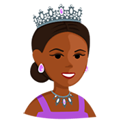 Emoji 👸🏾 Principessa: Carnagione Abbastanza Scura su Messenger 1.0.