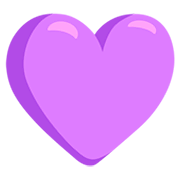 Emoji 💜 Cuore Viola su Messenger 1.0.