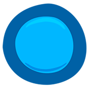 Emoji 🔘 Pulsante Rotondo su Messenger 1.0.