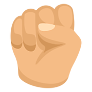 Emoji ✊🏼 Pugno: Carnagione Abbastanza Chiara su Messenger 1.0.