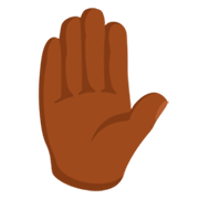 Mão Levantada: Pele Morena Escura Messenger 1.0.