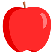 Emoji 🍎 Mela Rossa su Messenger 1.0.