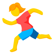 Emoji 🏃 Persona Che Corre su Messenger 1.0.