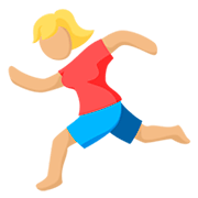 🏃🏼 Emoji Persona Corriendo: Tono De Piel Claro Medio en Messenger 1.0.