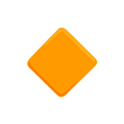 Emoji 🔸 Rombo Arancione Piccolo su Messenger 1.0.