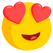 😍 Emoji Rosto Sorridente Com Olhos De Coração na Messenger 1.0.