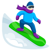 Émoji 🏂🏻 Snowboardeur : Peau Claire sur Messenger 1.0.