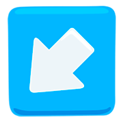 ↙️ Emoji Seta Para Baixo E Para A Esquerda na Messenger 1.0.