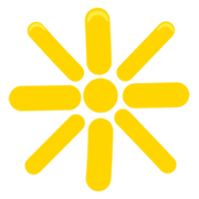 Emoji ❇️ Scintilla Stilizzata su Messenger 1.0.
