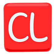 🆑 Emoji Großbuchstaben CL in rotem Quadrat Messenger 1.0.