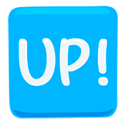 Emoji 🆙 Pulsante UP! su Messenger 1.0.