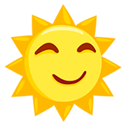 Emoji 🌞 Faccina Sole su Messenger 1.0.