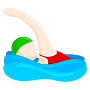 🏊🏻 Emoji Pessoa Nadando: Pele Clara na Messenger 1.0.