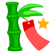 Emoji 🎋 Albero Decorato su Messenger 1.0.