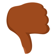 👎🏾 Emoji Polegar Para Baixo: Pele Morena Escura na Messenger 1.0.