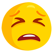 Emoji 😫 Faccina Stanca su Messenger 1.0.