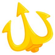 Emoji 🔱 Tridente su Messenger 1.0.