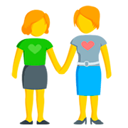 Emoji 👭 Due Donne Che Si Tengono Per Mano su Messenger 1.0.