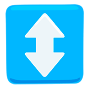 Emoji ↕️ Freccia Su-giù su Messenger 1.0.