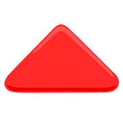 Emoji 🔺 Triangolo Rosso Con Punta Verso L’alto su Messenger 1.0.