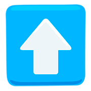 Emoji ⬆️ Freccia Rivolta Verso L’alto su Messenger 1.0.