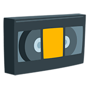 Emoji 📼 Videocassetta su Messenger 1.0.
