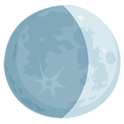 Émoji 🌒 Lune Croissante sur Messenger 1.0.