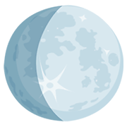 Emoji 🌔 Gibbosa Crescente su Messenger 1.0.