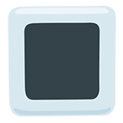 Emoji 🔳 Tasto Quadrato Nero Con Bordo Bianco su Messenger 1.0.