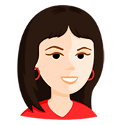 Emoji 👩🏻 Donna: Carnagione Chiara su Messenger 1.0.