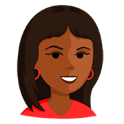 👩🏾 Emoji Mujer: Tono De Piel Oscuro Medio en Messenger 1.0.