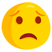 Emoji 😟 Faccina Preoccupata su Messenger 1.0.