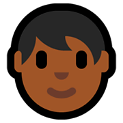Emoji 🧑🏾 Persona: Carnagione Abbastanza Scura su Microsoft Windows 10 April 2018 Update.