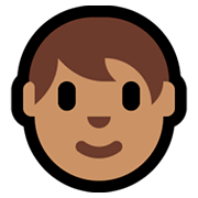 Emoji 🧑🏽 Persona: Carnagione Olivastra su Microsoft Windows 10 April 2018 Update.