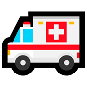 Émoji 🚑 Ambulance sur Microsoft Windows 10 April 2018 Update.