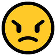 Emoji 😠 Faccina Arrabbiata su Microsoft Windows 10 April 2018 Update.