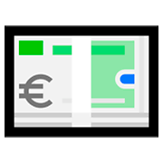 Emoji 💶 Banconota Euro su Microsoft Windows 10 April 2018 Update.