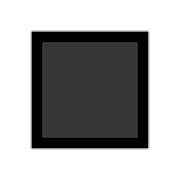 ⬛ Emoji großes schwarzes Quadrat Microsoft Windows 10 April 2018 Update.