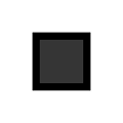 ◼️ Emoji mittelgroßes schwarzes Quadrat Microsoft Windows 10 April 2018 Update.