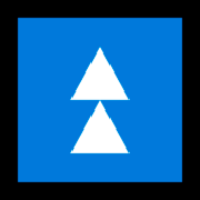 ⏫ Emoji Triángulo Doble Hacia Arriba en Microsoft Windows 10 April 2018 Update.
