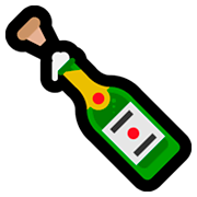 🍾 Emoji Flasche mit knallendem Korken Microsoft Windows 10 April 2018 Update.
