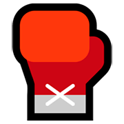 Emoji 🥊 Guantone Da Pugilato su Microsoft Windows 10 April 2018 Update.