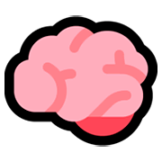 Emoji 🧠 Cervello su Microsoft Windows 10 April 2018 Update.