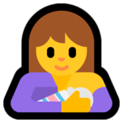 🤱 Emoji Lactancia Materna en Microsoft Windows 10 April 2018 Update.
